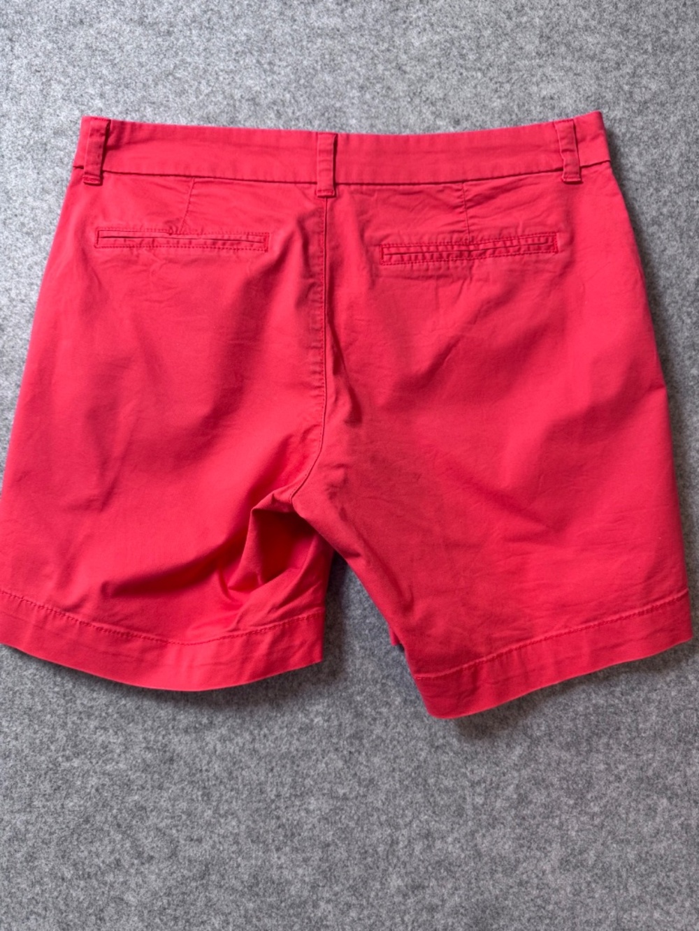 Old Navy Everyday Shorts Size 6 Coral Orange Stretch Chino Mid Rise - Picture 2 of 8